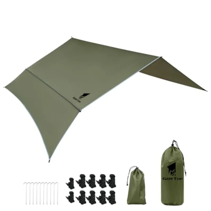 Waterproof Hammock Tarp Ultralight Backpacking Shelter with Detachable Side Wall - Outdoor Camping Survival Sun Shade Awning
Waterproof Hammock Tarp Ultralight Backpacking Shelter with Detachable Side Wall - Outdoor Camping Survival Sun Shade Awning