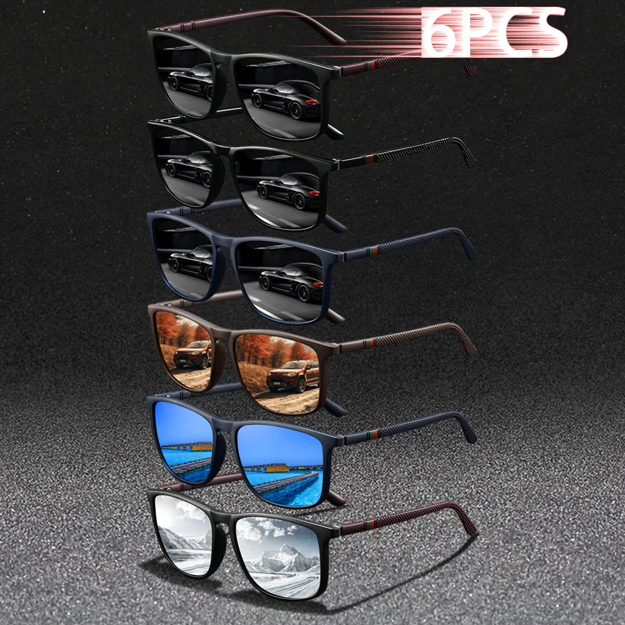 6 PCS Fashion Colorful stripes Vintage Square Sunglasses For Men Women Driving Brand Designer Sun Glasses Man Eyewear UV400
6 PCS Fashion Colorful stripes Vintage Square Sunglasses For Men Women Driving Brand Designer Sun Glasses Man Eyewear UV400