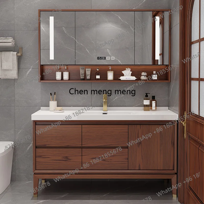 Simple Retro Bathroom Cabinets American Combination Bathroom Cabinets Floor-standing Oak Home Furniture In Particolare
Simple Retro Bathroom Cabinets American Combination Bathroom Cabinets Floor-standing Oak Home Furniture In Particolare