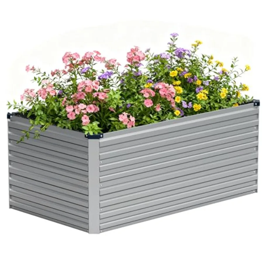 4x2x2FT Galvanized Raised Garden Bed Kit Outdoor Metal Planter Box for Vegetables Fruits Herbs and Succulents 120 Gallon Ccity
4x2x2FT Galvanized Raised Garden Bed Kit Outdoor Metal Planter Box for Vegetables Fruits Herbs and Succulents 120 Gallon Ccity