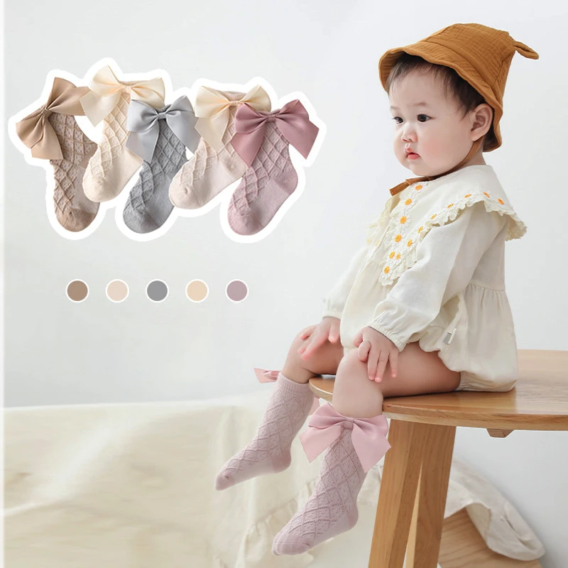 2023 New Korean Sweet Kawaii Ankle Bow Socks for Newborn Girls White Mesh Baby Solid Color Socks
2023 New Korean Sweet Kawaii Ankle Bow Socks for Newborn Girls White Mesh Baby Solid Color Socks