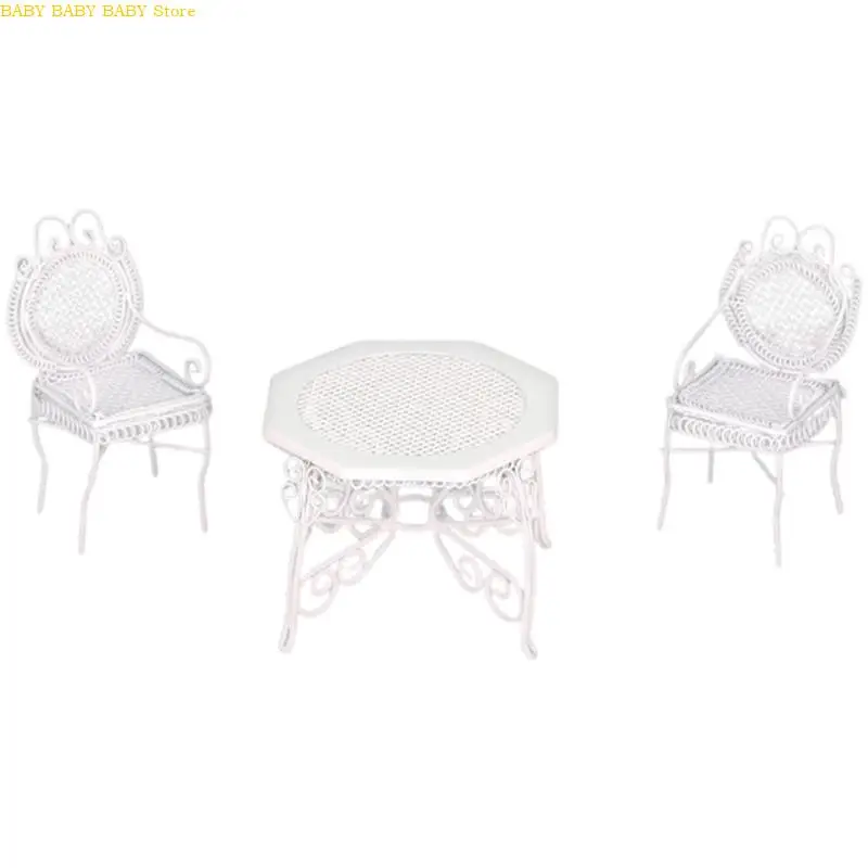 Q81A Miniature Garden Iron Table And Chairs Set 3PCS 1/12 Scale For Realistic Outdoor Doll Displays
Q81A Miniature Garden Iron Table And Chairs Set 3PCS 1/12 Scale For Realistic Outdoor Doll Displays