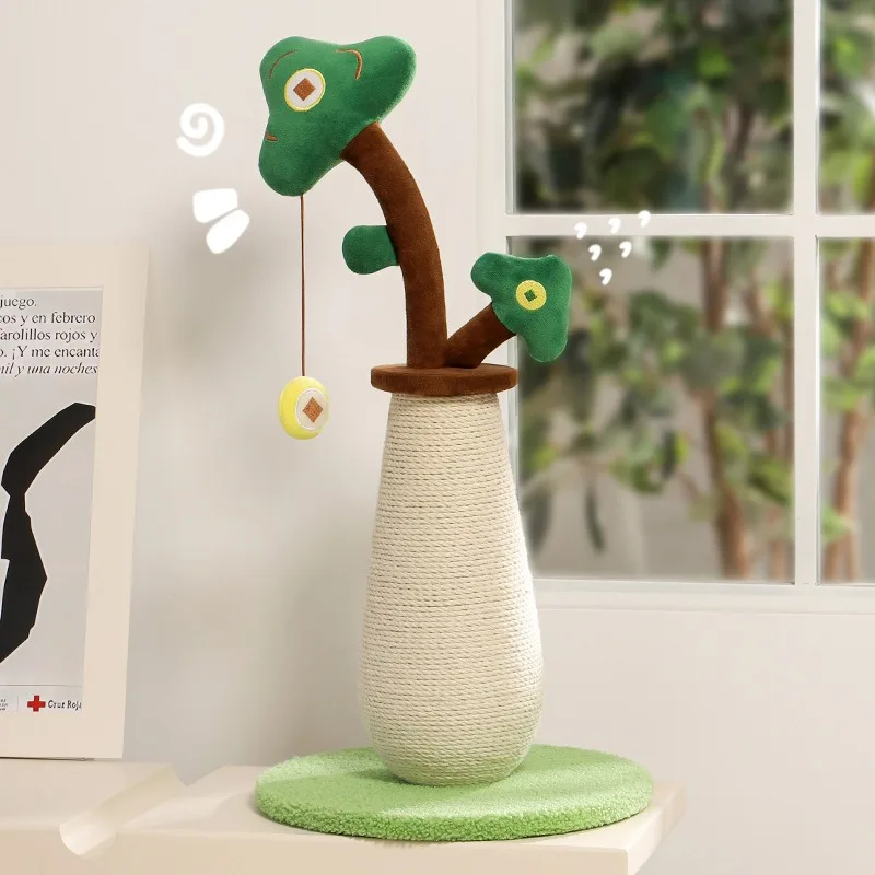 Wear-resistant and resistant to scratching chips, vertical cat scratching board, money tree scratching post, cat toy
Wear-resistant and resistant to scratching chips, vertical cat scratching board, money tree scratching post, cat toy