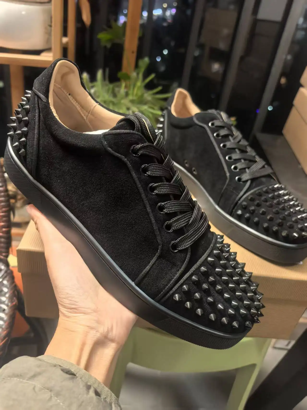 Black Rivet Round Head Sneakers Design Thick Bottom Women Shoes Spring Fashion Lace-up Flats Zapatos Mujer
Black Rivet Round Head Sneakers Design Thick Bottom Women Shoes Spring Fashion Lace-up Flats Zapatos Mujer
