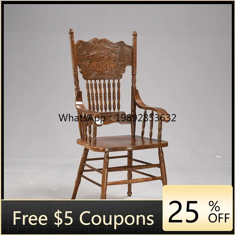 YZ Solid Wood Retro Chair French Mid-Ancient Height Dining with Backrest Windsor
YZ Solid Wood Retro Chair French Mid-Ancient Height Dining with Backrest Windsor
