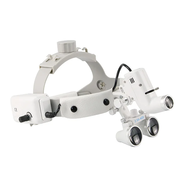 Dentals LED headlight 5W adjustable aperture size Head worn orthopedic surgery with magnifying glass Oral plastic surgery
Dentals LED headlight 5W adjustable aperture size Head worn orthopedic surgery with magnifying glass Oral plastic surgery