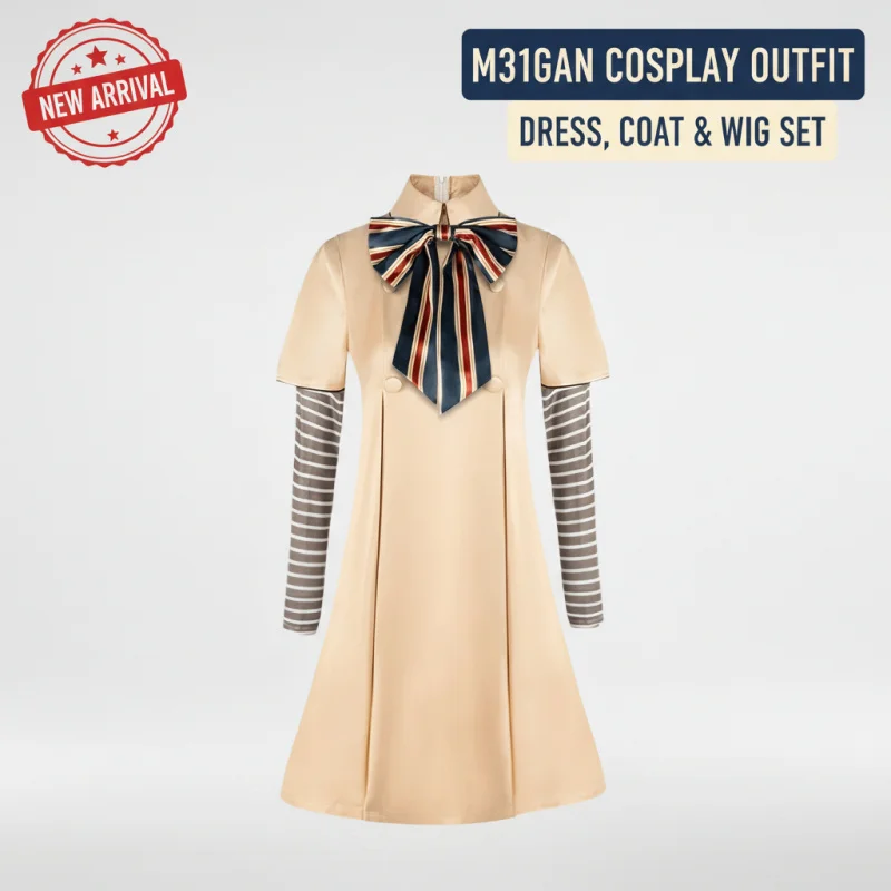 ☆YunCos M3GAN Cosplay Costume Wig Megan Doll Dress and Coat Women Long Sleeve Halloween Carnival Outfit Set☆
☆YunCos M3GAN Cosplay Costume Wig Megan Doll Dress and Coat Women Long Sleeve Halloween Carnival Outfit Set☆