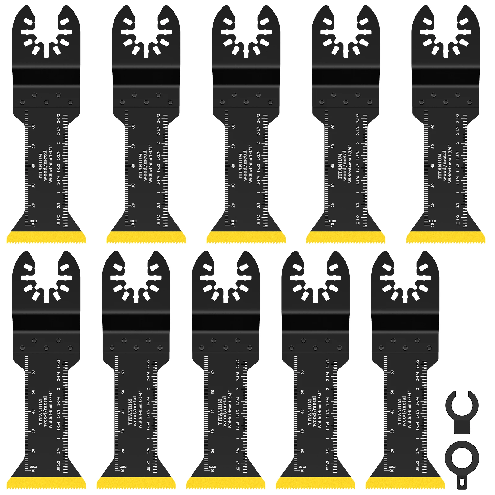 10Pcs 44mm Oscillating Tool Blades Set Heavy Duty Long Reach Oscillating Multi-tool Saw Blades Universal Multi Tool Accessories
10Pcs 44mm Oscillating Tool Blades Set Heavy Duty Long Reach Oscillating Multi-tool Saw Blades Universal Multi Tool Accessories