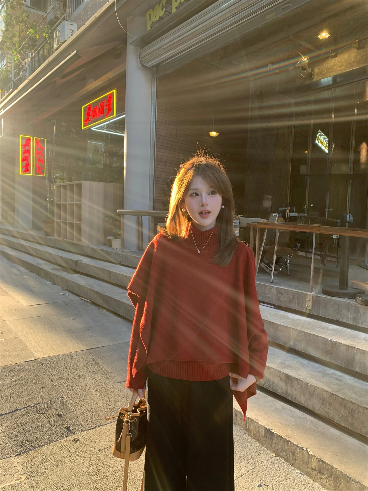 FUGUI RICH Cisas Red Sweater Set Women's Autumn Winter Long Sve High Collar Thiened Warm French Sle Faionable Tw...
FUGUI RICH Cisas Red Sweater Set Women's Autumn Winter Long Sve High Collar Thiened Warm French Sle Faionable Tw...