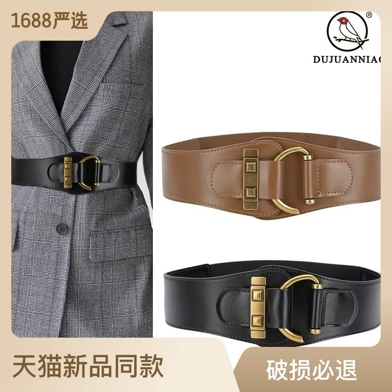100% genuine real leather Wind belt waist tightening elastic Seal Women's with coat down
100% genuine real leather Wind belt waist tightening elastic Seal Women's with coat down