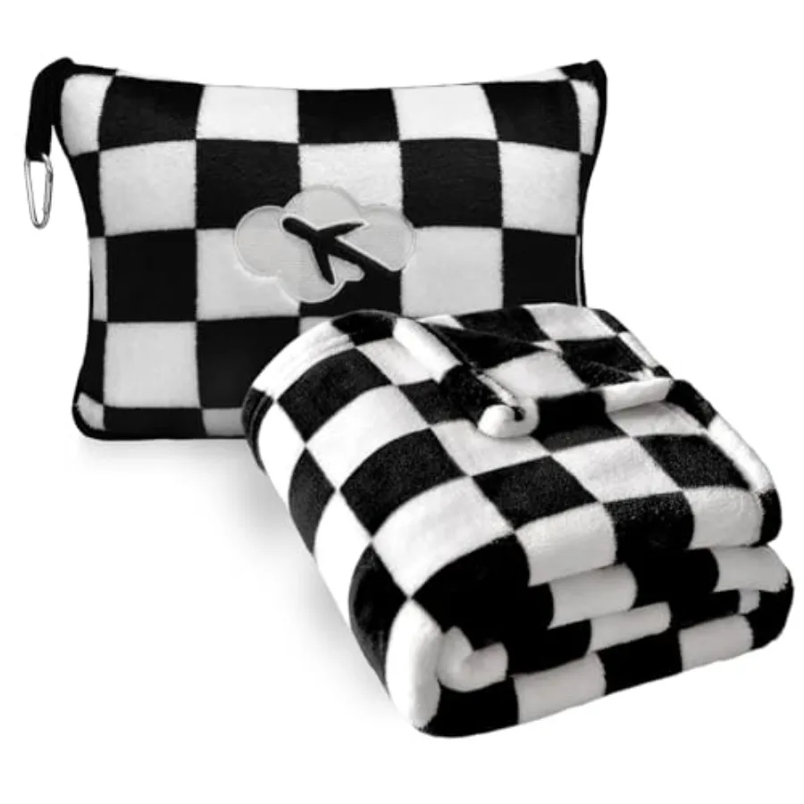 Travel Blanket and Pillow Compact, Premium Soft 2 in 1 Airplane Blanket with Soft Bag Pillowcase Hand Luggage Sleeve and Backpa
Travel Blanket and Pillow Compact, Premium Soft 2 in 1 Airplane Blanket with Soft Bag Pillowcase Hand Luggage Sleeve and Backpa