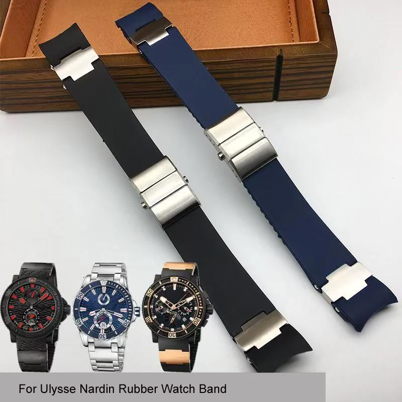 Silicone Watch Strap for Athens Observation Navigation 1183 Men's Women's Waterproof For Ulysse Nardin Rubber Watch Band
Silicone Watch Strap for Athens Observation Navigation 1183 Men's Women's Waterproof For Ulysse Nardin Rubber Watch Band