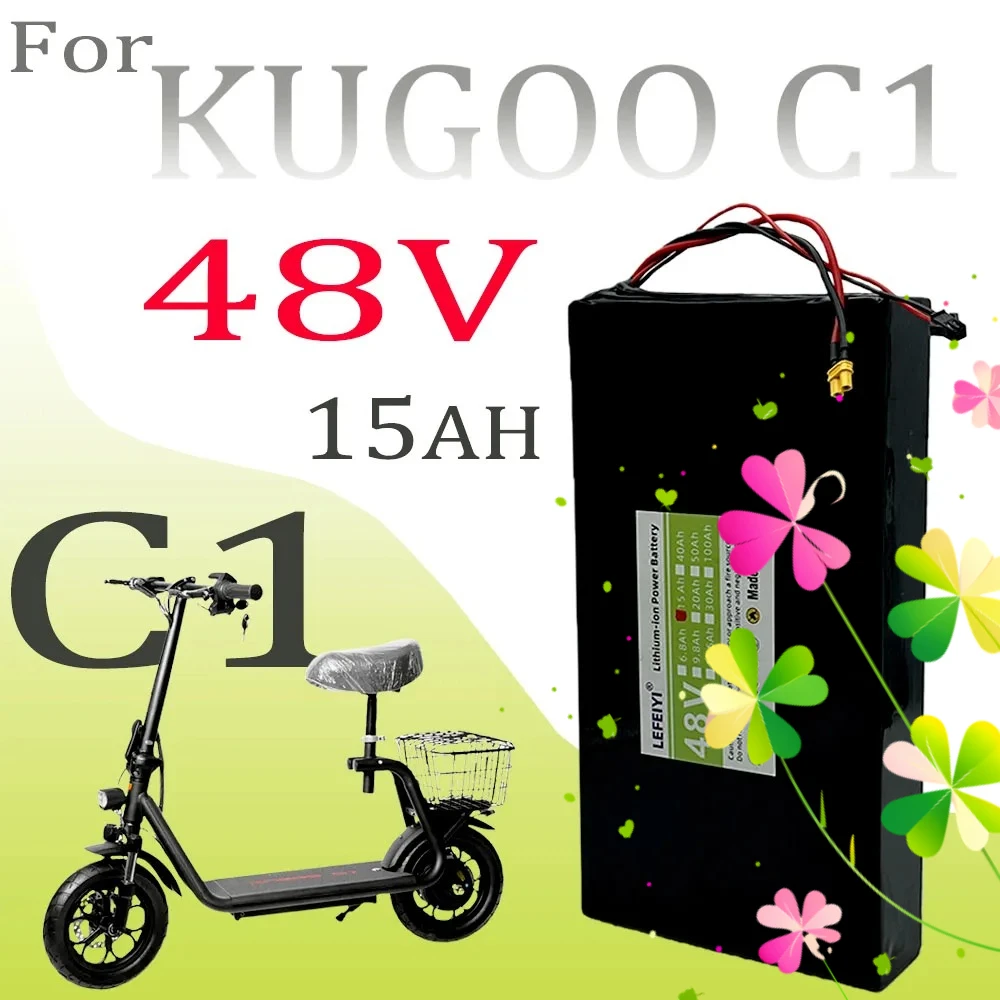 For Kugoo C1 Scooter 100% brand-new Li-ion battery pack 48V 15Ah upgrade 13s4p Plus scooter Replace battery XT30/XT60+SM Plug
For Kugoo C1 Scooter 100% brand-new Li-ion battery pack 48V 15Ah upgrade 13s4p Plus scooter Replace battery XT30/XT60+SM Plug