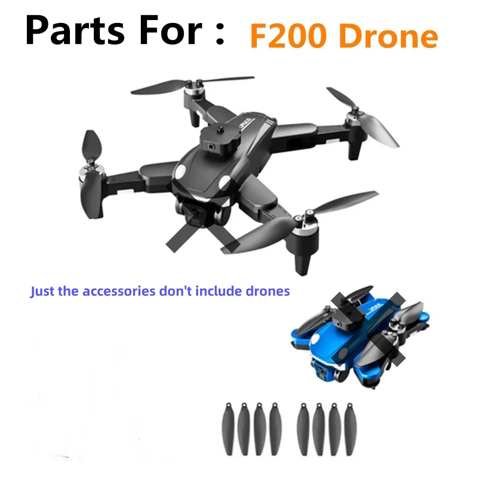 Suitable for F200 drone accessories, propeller blades, quadcopter spare parts, but accessories do not include drones
Suitable for F200 drone accessories, propeller blades, quadcopter spare parts, but accessories do not include drones