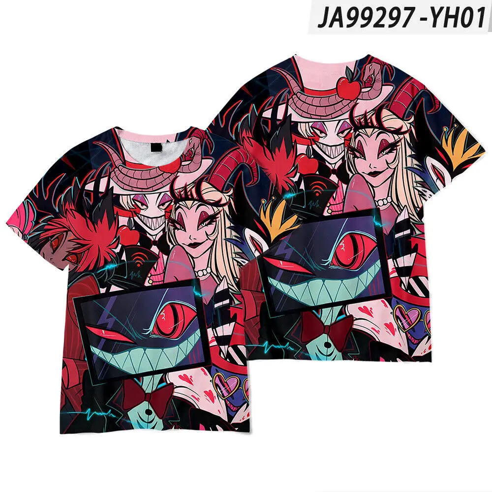 Hazbin Hotel Alastor Short-sleeved T-shirt Anime Casual Summer Tops for Both Men and Women
Hazbin Hotel Alastor Short-sleeved T-shirt Anime Casual Summer Tops for Both Men and Women