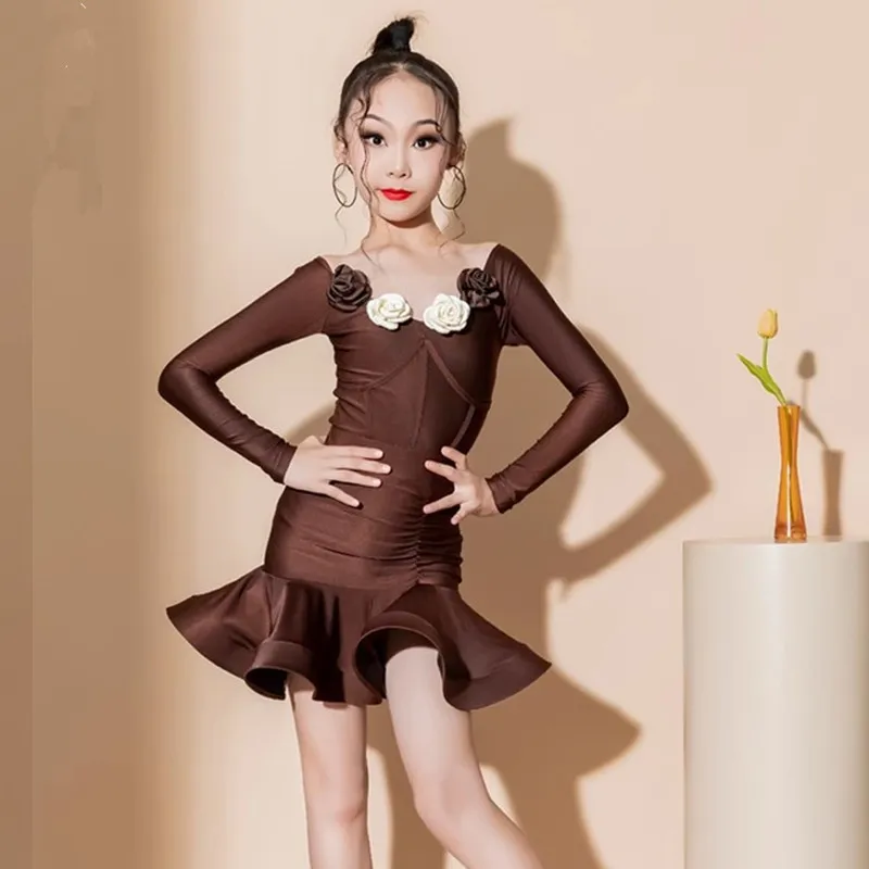 New Girls Latin Dance Dress Professional Art Test Grade Long Sleeve Performance Competition Clothes
New Girls Latin Dance Dress Professional Art Test Grade Long Sleeve Performance Competition Clothes