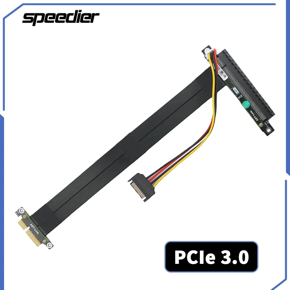 Удлинительный кабель Riser PCI-E 3.0 X4–X16, правый левый угол 90 градусов PCI Express, перемычка удлинителя 4x–16x с кабелем питания SATA
Удлинительный кабель Riser PCI-E 3.0 X4–X16, правый левый угол 90 градусов PCI Express, перемычка удлинителя 4x–16x с кабелем питания SATA