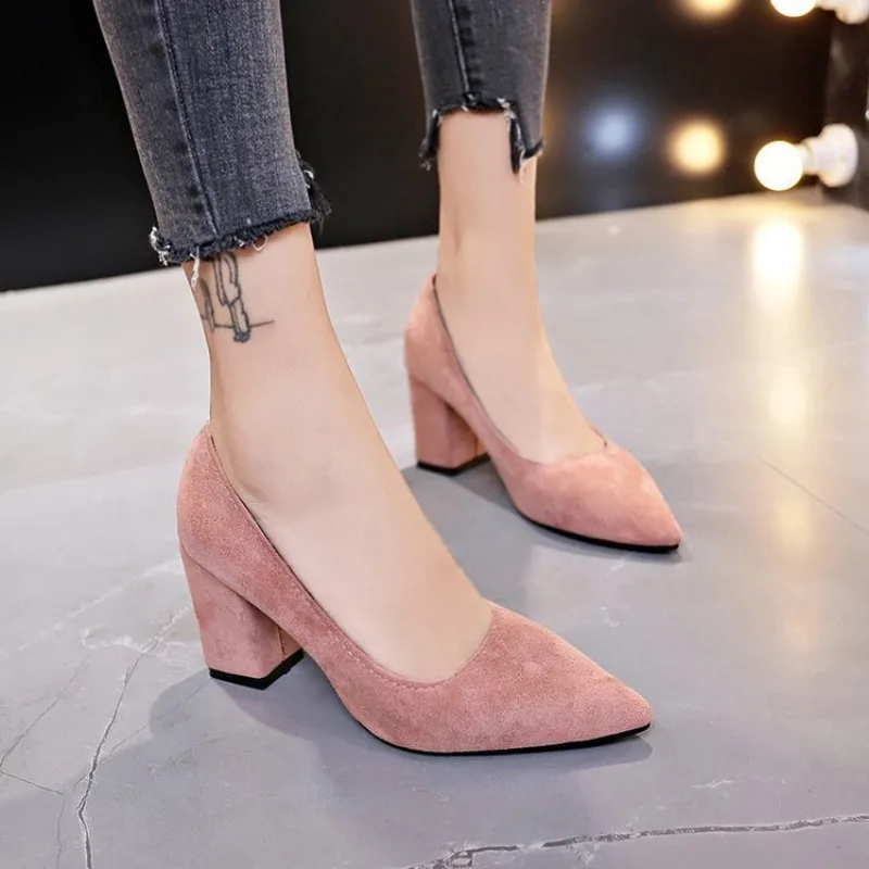 New Women's Shoes Casual Sweet Women Pumps Pointed Toe High Quality 2025 Spring Autumn Office High Heel Shoes Zapatos De Mujer
New Women's Shoes Casual Sweet Women Pumps Pointed Toe High Quality 2025 Spring Autumn Office High Heel Shoes Zapatos De Mujer