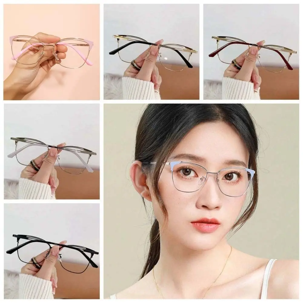 Big Frame Lightweight Anti Blue-lay Eyewear Alloy Thin-frame Cat Eye Glasses HD Costume Accessory Women Plain Glasses Daily
Big Frame Lightweight Anti Blue-lay Eyewear Alloy Thin-frame Cat Eye Glasses HD Costume Accessory Women Plain Glasses Daily
