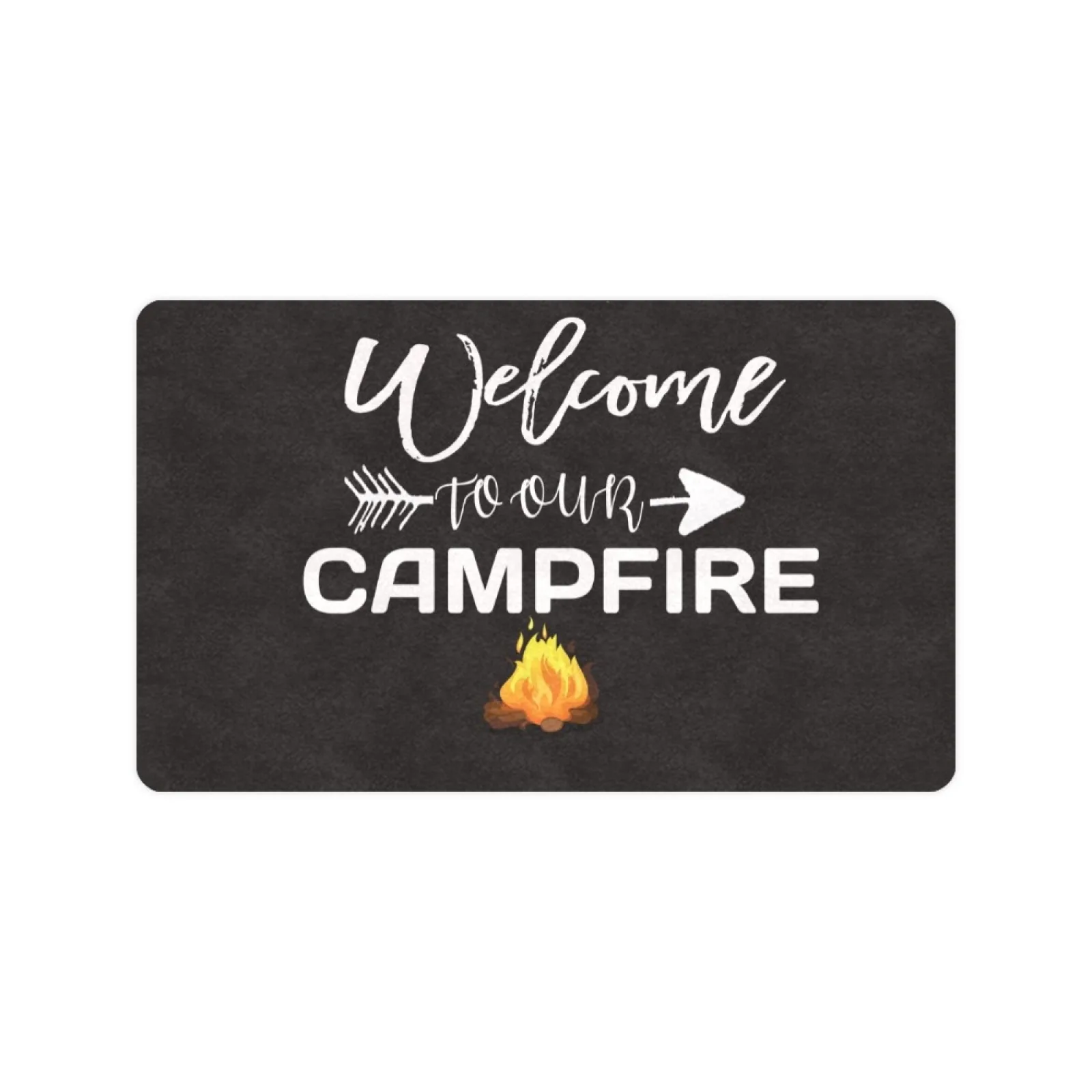 Welcome To Our Campfire Pit Doormat Camping Rug Decor for Campervan Caravan Motorhomes Funny Gift Friends Floor Door mats
Welcome To Our Campfire Pit Doormat Camping Rug Decor for Campervan Caravan Motorhomes Funny Gift Friends Floor Door mats