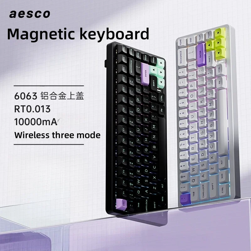 AESCO A67/A83 Беспроводная игровая клавиатура с магнитной осью, индуктивная ось RT, непрерывный сенсорный штекер, индивидуальный Keyboa для геймеров
AESCO A67/A83 Беспроводная игровая клавиатура с магнитной осью, индуктивная ось RT, непрерывный сенсорный штекер, индивидуальный Keyboa для геймеров