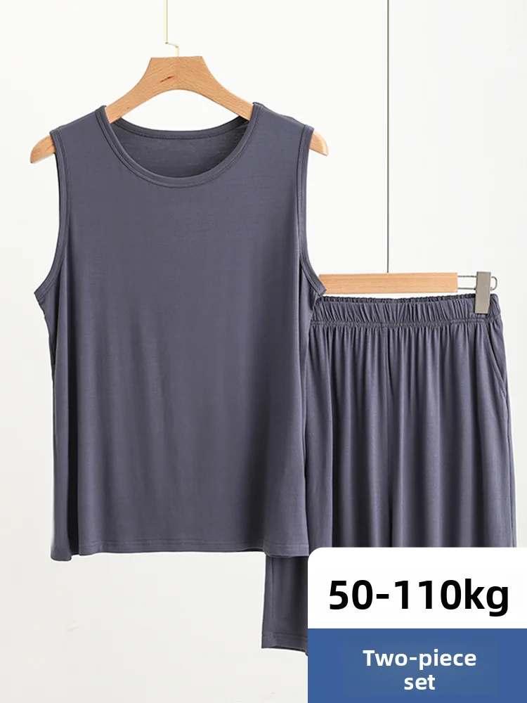 Men's Modal Cotton Sleeveless Vest Shorts Pajamas Large Size Mid-Youth Sports Suit Home Comfortable Breathable Summer Sleepwear
Men's Modal Cotton Sleeveless Vest Shorts Pajamas Large Size Mid-Youth Sports Suit Home Comfortable Breathable Summer Sleepwear