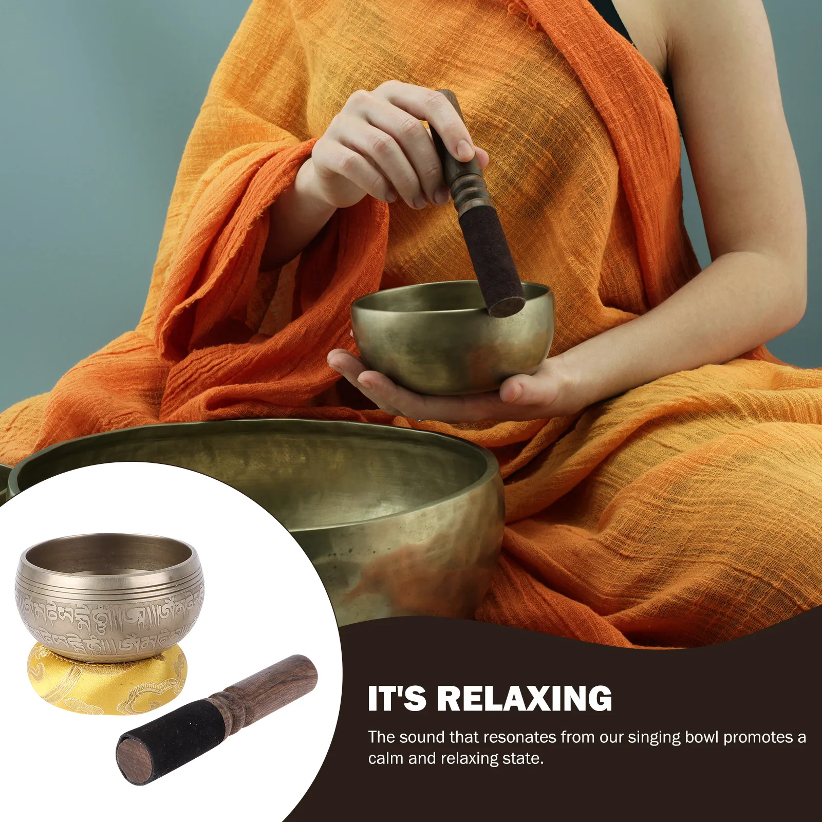 Singing Bowl Buddha Sound Nepal Tibetan Yoga for Mindfulness Copper Meditation Healing
Singing Bowl Buddha Sound Nepal Tibetan Yoga for Mindfulness Copper Meditation Healing