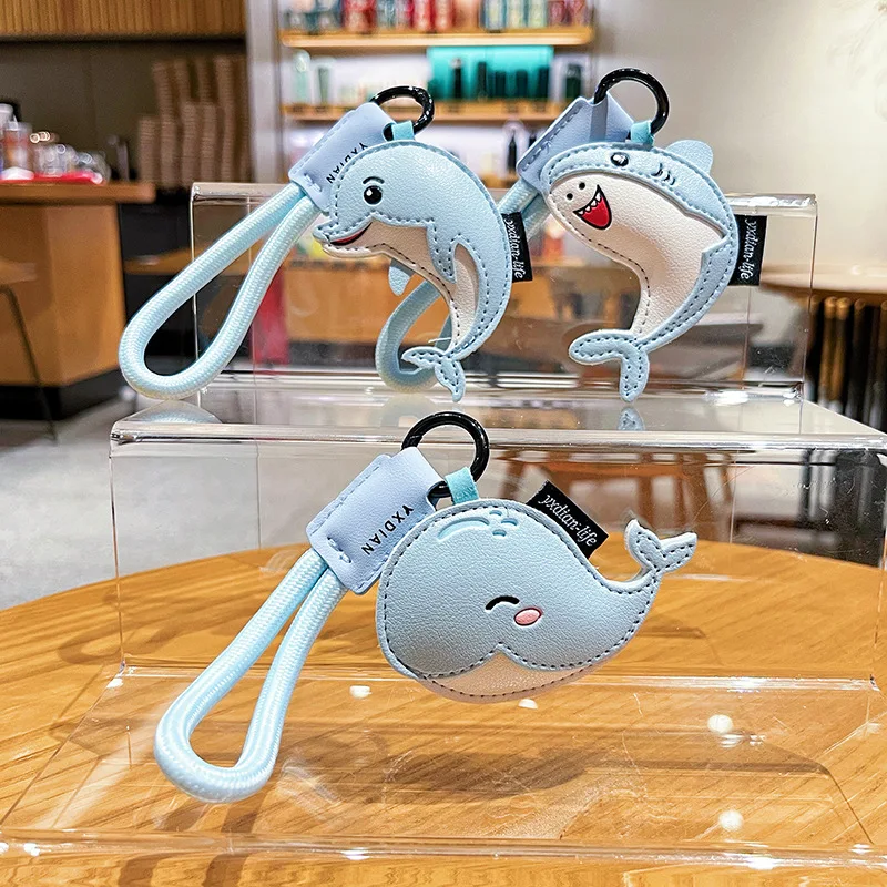 Women's Pendant Gift Marine Animal Leather Dolphin Keychain Cute Cartoon And High-end Whale Girl Bag Pendant Blue Color Fashion
Women's Pendant Gift Marine Animal Leather Dolphin Keychain Cute Cartoon And High-end Whale Girl Bag Pendant Blue Color Fashion
