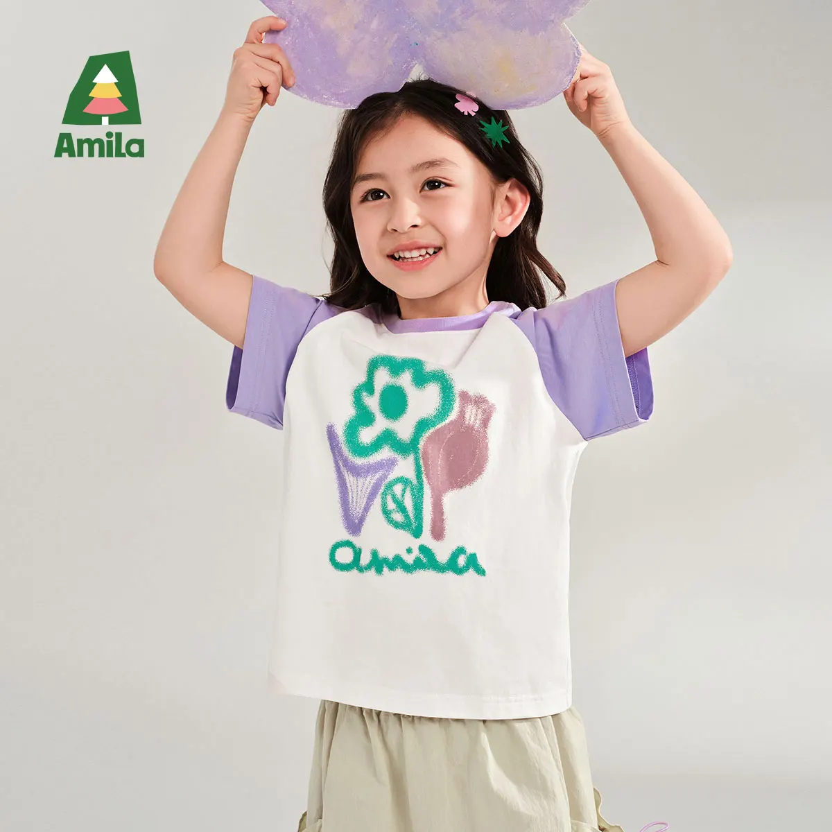 Amila Baby T-shirt 2025 Summer New Breathable Retro Contrast Splicing Round Neck Short-sleeved Clothing
Amila Baby T-shirt 2025 Summer New Breathable Retro Contrast Splicing Round Neck Short-sleeved Clothing
