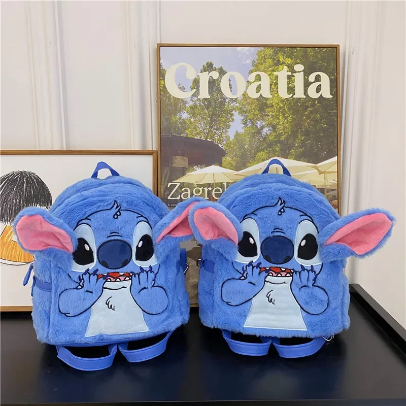 Плюшевый рюкзак Disney Stitch, милая сумка через плечо, мультяшные детские игрушки, милый школьный рюкзак, рождественские подарки на день рождения для девочек
Плюшевый рюкзак Disney Stitch, милая сумка через плечо, мультяшные детские игрушки, милый школьный рюкзак, рождественские подарки на день рождения для девочек