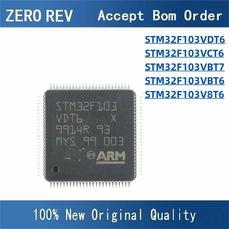 100% New STM32F103VDT6 STM32F103VCT6 STM32F103VBT7 STM32F103VBT6 STM32F103V8T6 LQFP100 Brand new original chips ic
100% New STM32F103VDT6 STM32F103VCT6 STM32F103VBT7 STM32F103VBT6 STM32F103V8T6 LQFP100 Brand new original chips ic