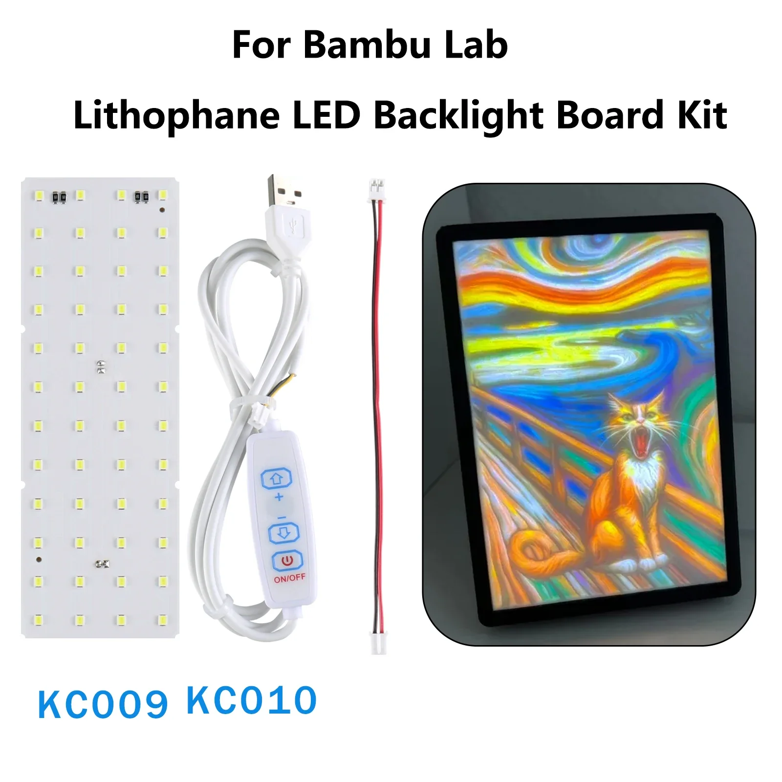 Для Bambu Lab литофановая светодиодная панель CMYK светодиодная подсветка доска PLA Basic CMYK литофановый комплект 3D-печать литофана фото
Для Bambu Lab литофановая светодиодная панель CMYK светодиодная подсветка доска PLA Basic CMYK литофановый комплект 3D-печать литофана фото