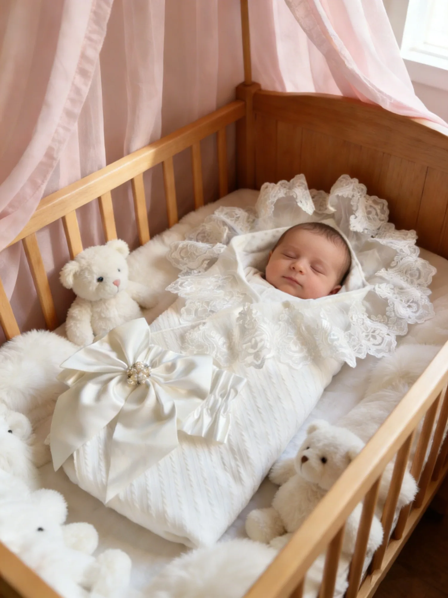 Роскошное пеленальное одеяло для малышей — у горошек с кружевным жемчугом и бантом для подарка на рождение новорожденного
Роскошное пеленальное одеяло для малышей — у горошек с кружевным жемчугом и бантом для подарка на рождение новорожденного