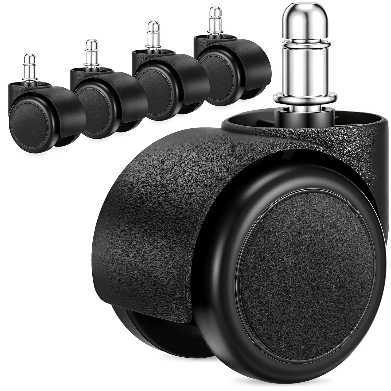 2 Inch Office Chair Casters Wheels Heavy Duty, 5 Pack Chair Wheel Replacement, Mute Rubber Rotating Desk Chair Wheels for All
2 Inch Office Chair Casters Wheels Heavy Duty, 5 Pack Chair Wheel Replacement, Mute Rubber Rotating Desk Chair Wheels for All