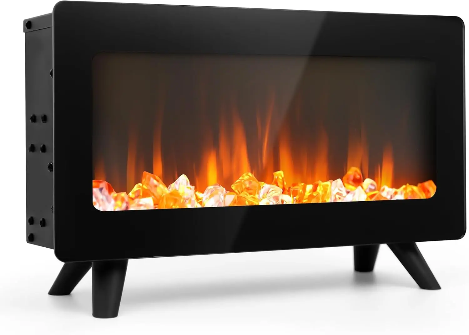 16' Freestanding Electric Fireplace Heater with 3D Flames, Infrared Indoor Space Heater, 750/1500W, Overheat Protection
16' Freestanding Electric Fireplace Heater with 3D Flames, Infrared Indoor Space Heater, 750/1500W, Overheat Protection