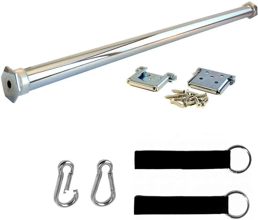 Опорная штанга для распашных проемов — подтягивающая штанга — качели для использования в помещении или качели для йоги
Опорная штанга для распашных проемов — подтягивающая штанга — качели для использования в помещении или качели для йоги