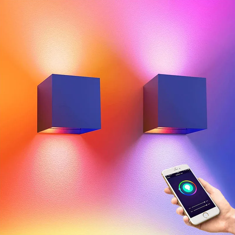 Tuya Smart LED Wall Light with Full Color RGBCW (2700K-6500K), Works with Alexa, Google Assistant & WiFi Control
Tuya Smart LED Wall Light with Full Color RGBCW (2700K-6500K), Works with Alexa, Google Assistant & WiFi Control