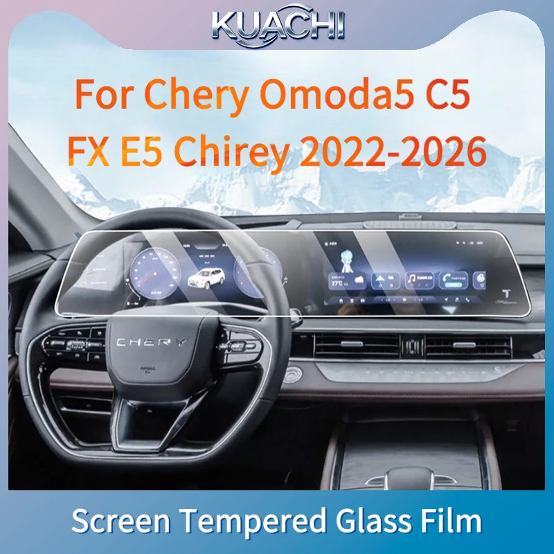 For Chery Omoda5 C5 FX E5 Chirey 2022-2026 Tempered Glass Film Dual 12.3" Integrated Dash Touch Screen Film Anti-Scratch Matte
For Chery Omoda5 C5 FX E5 Chirey 2022-2026 Tempered Glass Film Dual 12.3" Integrated Dash Touch Screen Film Anti-Scratch Matte