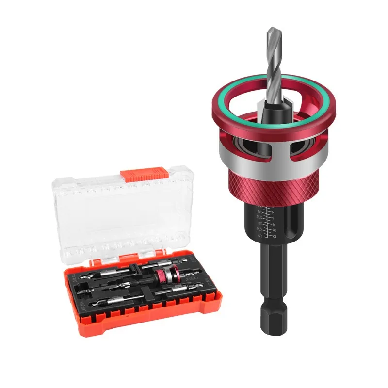 Woodworking Countersink Step Drill Kit Touch Wood Auto Stop Design With Adjustable Depth Limiter Bit Set Countersink Drill
Woodworking Countersink Step Drill Kit Touch Wood Auto Stop Design With Adjustable Depth Limiter Bit Set Countersink Drill