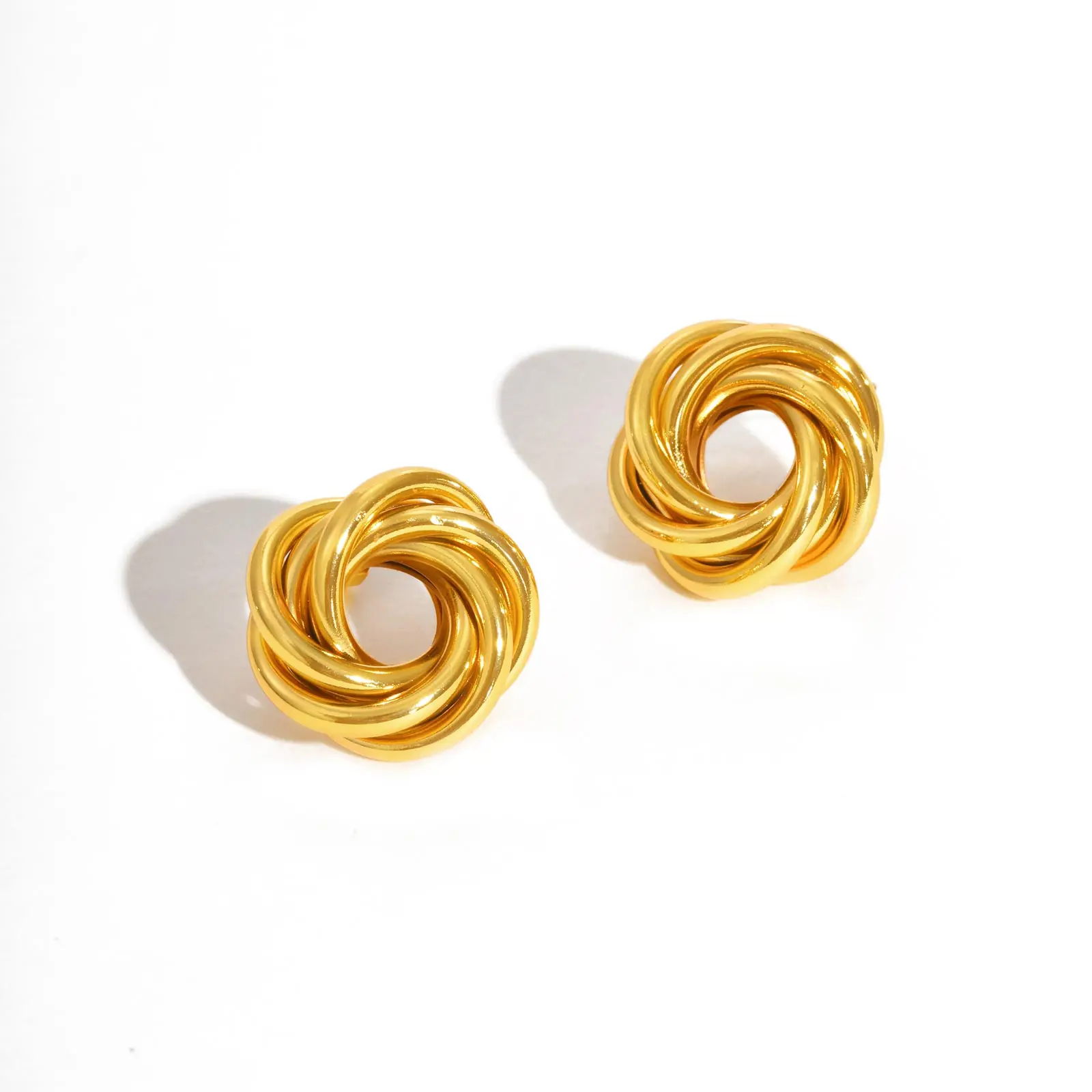 Geometric Irregular Twist Texture Earrings for Women, Stainless Steel Gold Color Chunky Stud Earrings, Vintage Jewelry Gift
Geometric Irregular Twist Texture Earrings for Women, Stainless Steel Gold Color Chunky Stud Earrings, Vintage Jewelry Gift