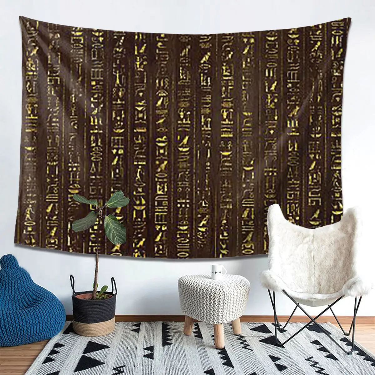Golden Egyptian And Hieroglyphics On Wood Tapestry Decoration Art Aesthetic Tapestries for Bedroom Home Wall Cloth Wall Hanging
Golden Egyptian And Hieroglyphics On Wood Tapestry Decoration Art Aesthetic Tapestries for Bedroom Home Wall Cloth Wall Hanging
