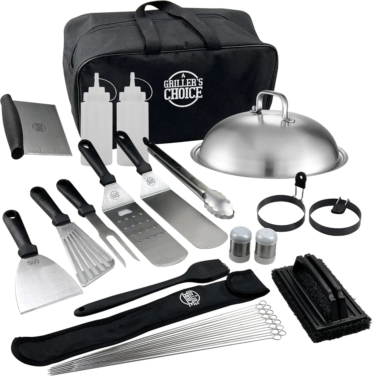 32 Piece Griddle Accessories Set Metal Spatulas - Commercial Heavy Duty ,Flat Top,Grill,Indoor-Outdoor,Hibachi,BBQ Gri
32 Piece Griddle Accessories Set Metal Spatulas - Commercial Heavy Duty ,Flat Top,Grill,Indoor-Outdoor,Hibachi,BBQ Gri