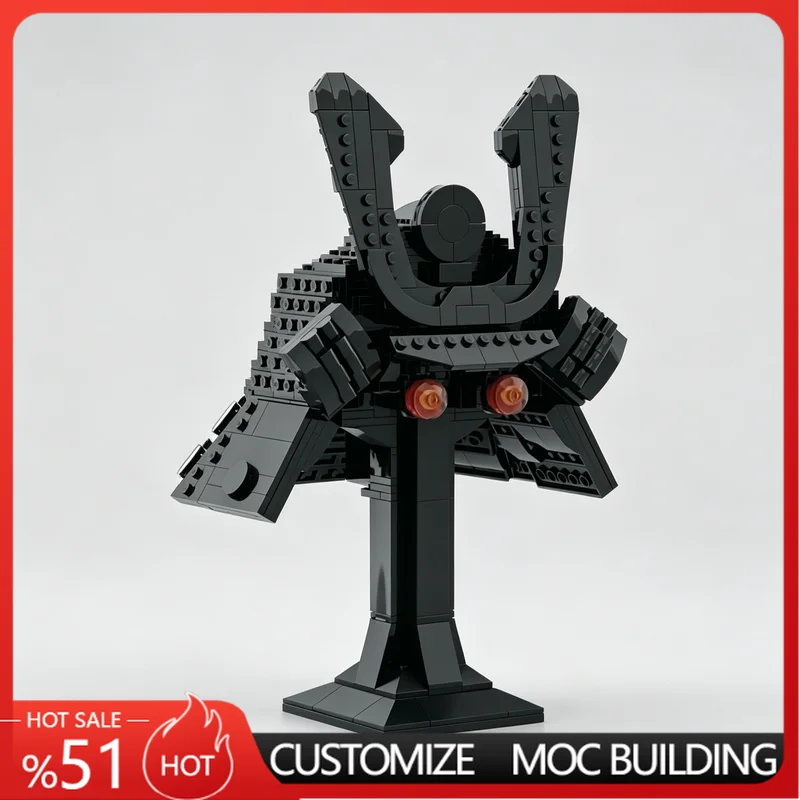 NEW 738Parts Black Ninja Lord Samurai Helmet Custom Building Blocks MOC Model DIY Assemble Toy Collection Birthday Gift For Fans
NEW 738Parts Black Ninja Lord Samurai Helmet Custom Building Blocks MOC Model DIY Assemble Toy Collection Birthday Gift For Fans
