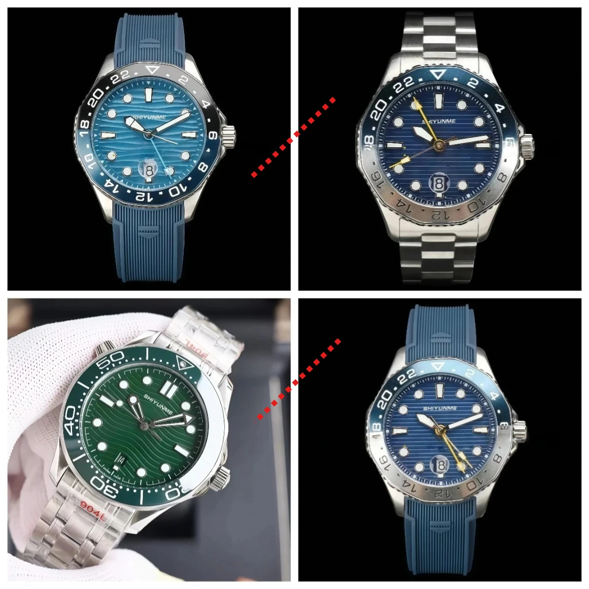 A81 Store 904L Men's Automatic Mechanical Watch Stainless Steel Calendar Black Blue Green Ceramic Bezel Sapphire
A81 Store 904L Men's Automatic Mechanical Watch Stainless Steel Calendar Black Blue Green Ceramic Bezel Sapphire