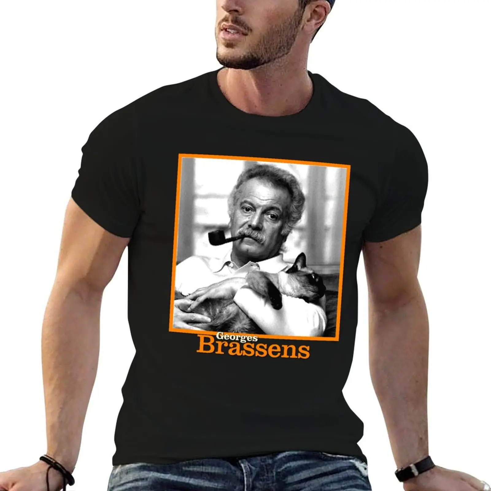 Georges et son chat classique T-Shirt man t shirt cotton man t shirts for men casual man t shirt cotton high quality T-shirt
Georges et son chat classique T-Shirt man t shirt cotton man t shirts for men casual man t shirt cotton high quality T-shirt