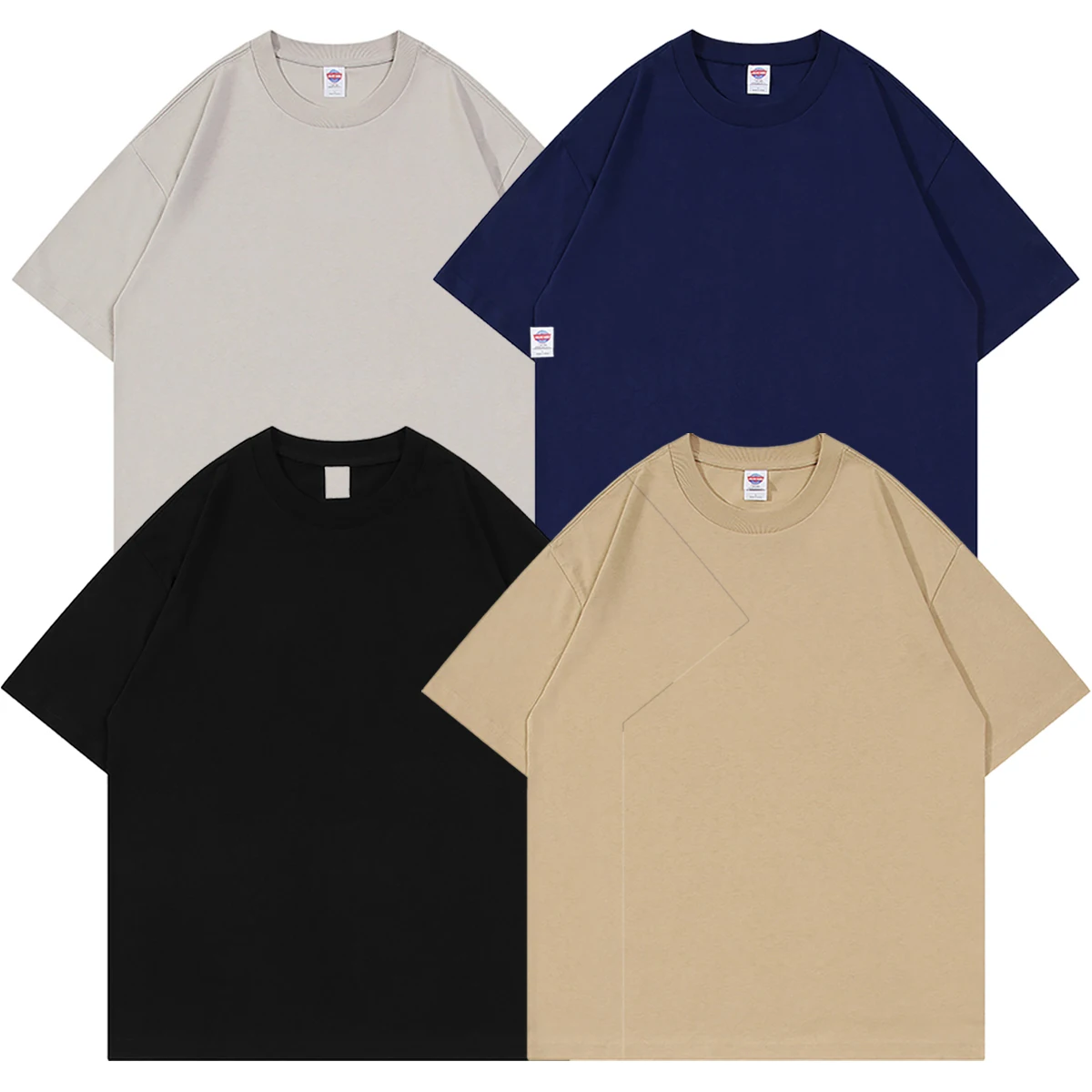 Mens Solid Color Cotton T-shirt casual Spring and Summer Round Neck Loose White Black Various Short Sleeve Shirts
Mens Solid Color Cotton T-shirt casual Spring and Summer Round Neck Loose White Black Various Short Sleeve Shirts
