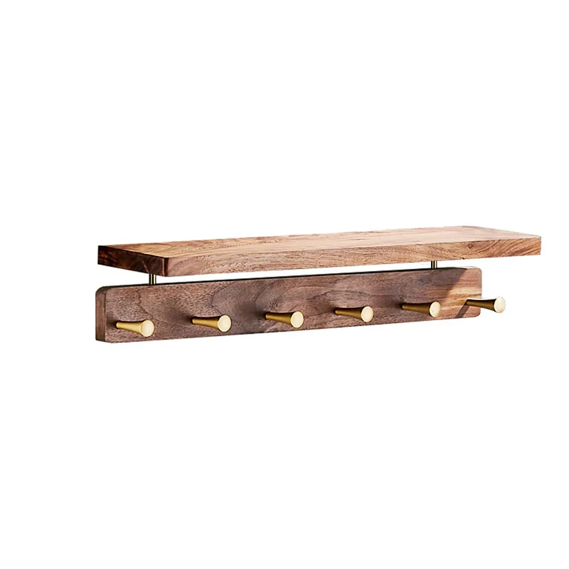 Walnut Bathroom Rack With Hook Wall-mounted Coat Hook Rack Clothes Robe Towel Hanger Hat Bag Hooks Shower Storage Rack Shelf
Walnut Bathroom Rack With Hook Wall-mounted Coat Hook Rack Clothes Robe Towel Hanger Hat Bag Hooks Shower Storage Rack Shelf