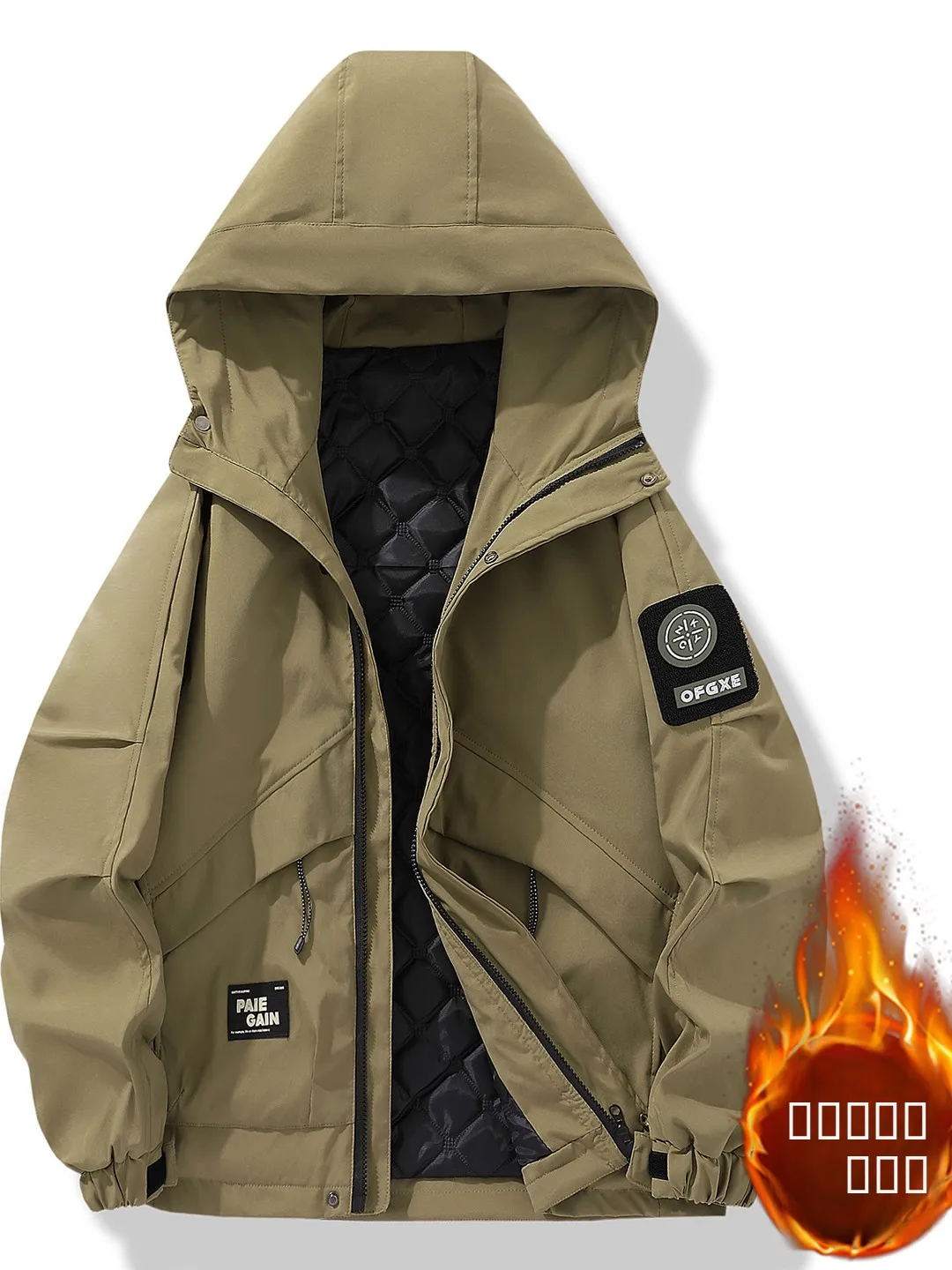 Новая мужская куртка с капюшоном на флисовой подкладке, теплая, ветрозащитная, повседневная рабочая одежда, хлопковая куртка для молодежи, из полиэфирного волокна, на молнии
Новая мужская куртка с капюшоном на флисовой подкладке, теплая, ветрозащитная, повседневная рабочая одежда, хлопковая куртка для молодежи, из полиэфирного волокна, на молнии