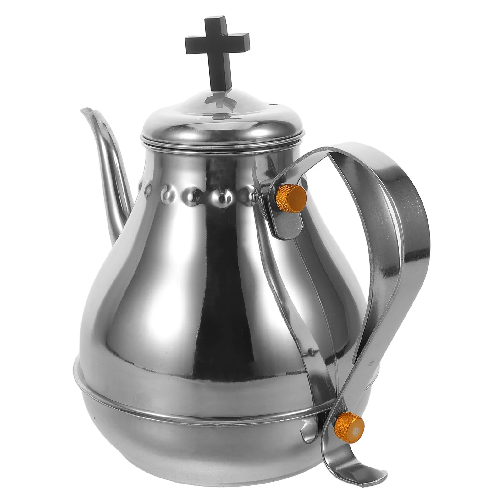 1.2L Stainless Steel Communion Tea Kettle Elegant Cross Design for Church Sacraments Home Prayer Portable Metal Water Pot
1.2L Stainless Steel Communion Tea Kettle Elegant Cross Design for Church Sacraments Home Prayer Portable Metal Water Pot