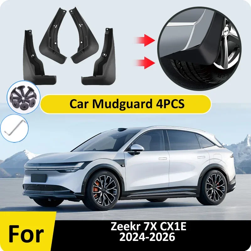 4PCS Rear Set Splash Guards For Zeekr 7X CX 1E 2024 2025 2026 Front Rear Fender Mud Guard Flap Splash Mudguard Car Accessories
4PCS Rear Set Splash Guards For Zeekr 7X CX 1E 2024 2025 2026 Front Rear Fender Mud Guard Flap Splash Mudguard Car Accessories